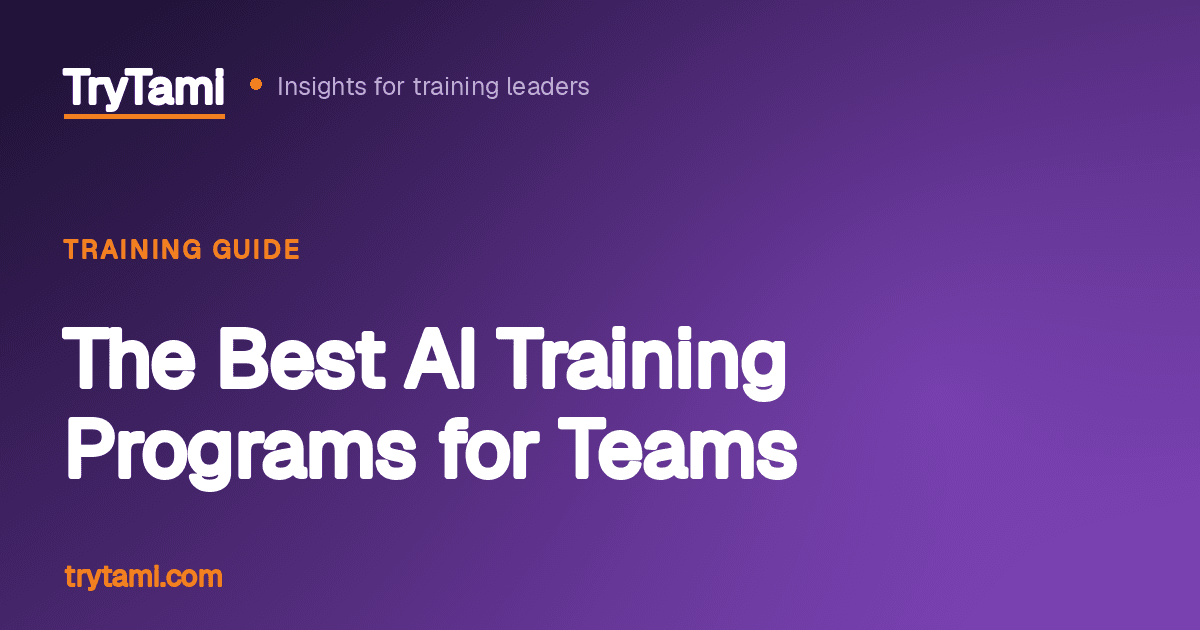 The Best AI Training Programs for Teams (With Examples)