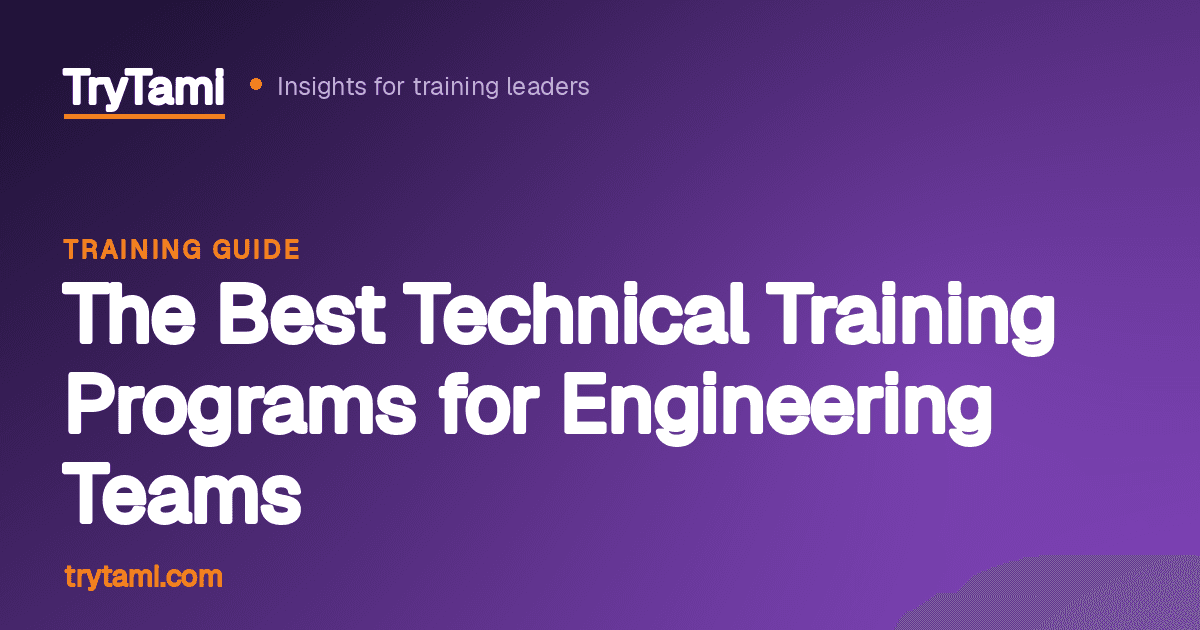 The Best Technical Training Programs for Engineering Teams