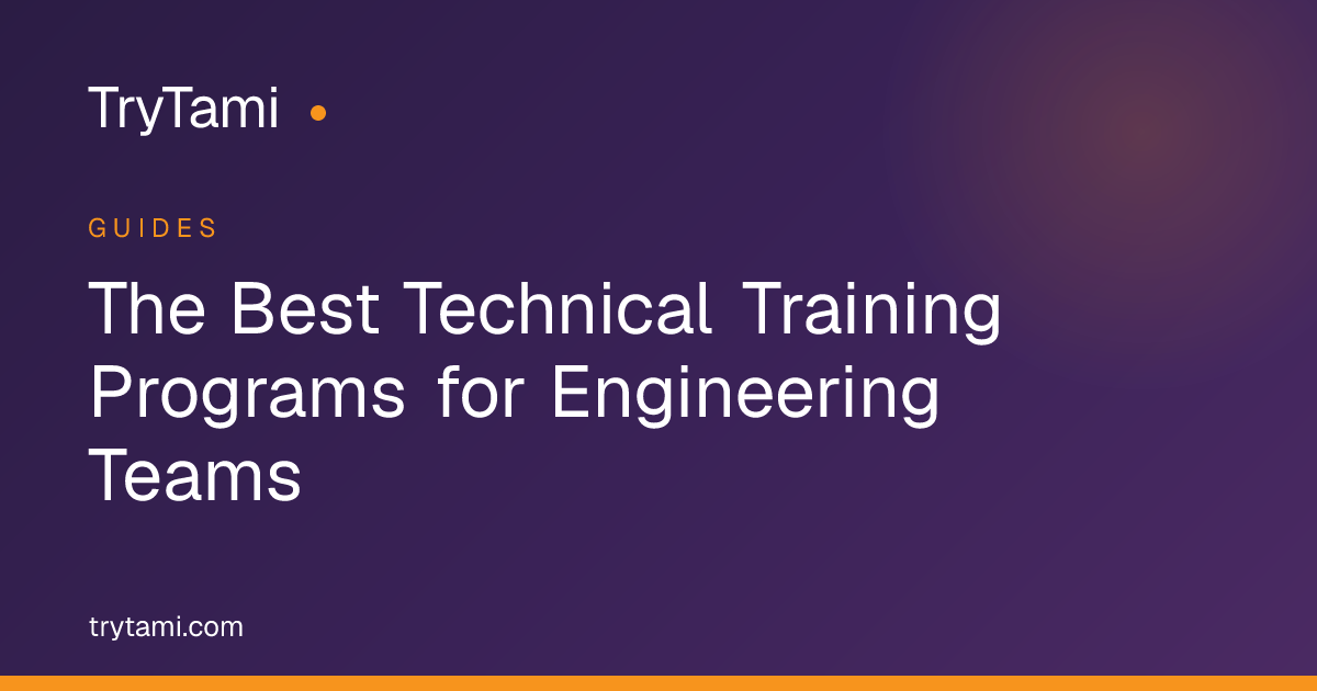 The Best Technical Training Programs for Engineering Teams